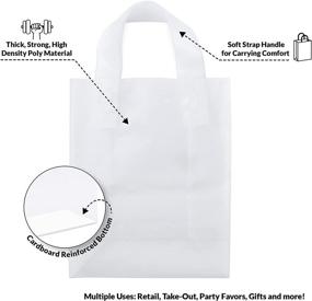 img 2 attached to 🛍️ Frosted Shopping Cardboard High Density Bag: Durable 8X4X10X4 Packaging Solution