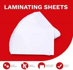 img 3 attached to 📚 XFasten Self-Adhesive Laminating Sheets 9x12 - 50 Pack (4.76mm Thickness)