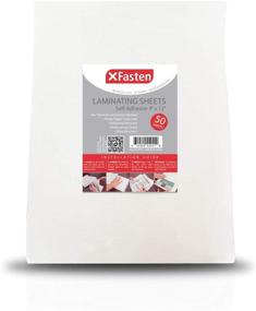 img 4 attached to 📚 XFasten Self-Adhesive Laminating Sheets 9x12 - 50 Pack (4.76mm Thickness)