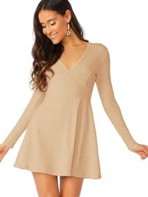 img 2 attached to Verdusa Womens Elegant Sleeve Ribbed Women's Clothing