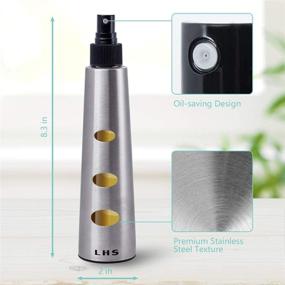 img 3 attached to Versatile LHS Oil Sprayer: Stainless Steel Dispenser for Olive Oil and Cooking Oils