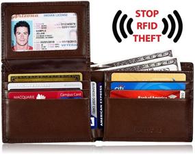 img 3 attached to 👛 KALMOR Leather Multi-Card Blocking Wallet with Enhanced Protection – Men's Accessories: Card Cases, Money Organizers & More