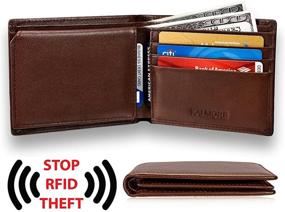 img 1 attached to 👛 KALMOR Leather Multi-Card Blocking Wallet with Enhanced Protection – Men's Accessories: Card Cases, Money Organizers & More