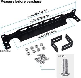 img 3 attached to EVIL ENERGY Oil Cooler Mounting Bracket Kit Universal 340Mm/13