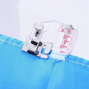 img 1 attached to 🧵 Versatile Adjustable Tap Bias Binder Foot - Compatible with Singer, Brother, Babylock, Janome, and More! Adjusts from 5mm to 20mm