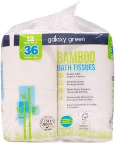 img 2 attached to Galaxy Green Bamboo Bath Tissue Paper: Sustainable 2 Ply, 12 Count - 380 Sheets