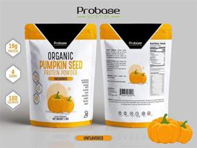 img 1 attached to Probase Nutrition Organic Pumpkin Seed Protein Powder - Plant Based, Vegan, Unflavored, Unsweetened, No Added Sugar, Gluten & Soy Free - Paleo & Keto Friendly - 1 lb