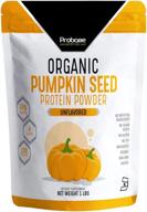 probase nutrition organic pumpkin seed protein powder - plant based, vegan, unflavored, unsweetened, no added sugar, gluten & soy free - paleo & keto friendly - 1 lb logo