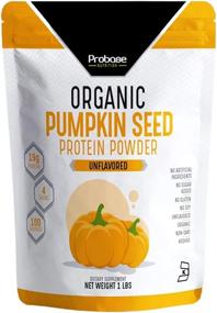 img 4 attached to Probase Nutrition Organic Pumpkin Seed Protein Powder - Plant Based, Vegan, Unflavored, Unsweetened, No Added Sugar, Gluten & Soy Free - Paleo & Keto Friendly - 1 lb