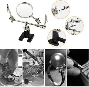 img 1 attached to 🔎 LXIANGN Adjustable Alligator Soldering Magnifier