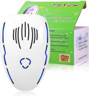 sawmlia ultrasonic pest repeller, indoor humane rodent, mice, rat, fly and insect pest control - electronic plug-in repellent, white (22-65 khz) logo