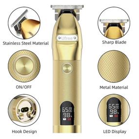 img 3 attached to ✂️ T Outline Clippers Trimmer: Achieve Perfect Outlines with the Gold T Blade Trimmer