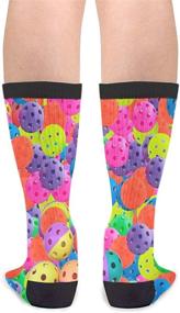 img 3 attached to Pickleball Novelty Socks: One Size Fits All for Women & Men