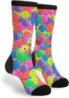 pickleball novelty socks: one size fits all for women & men logo