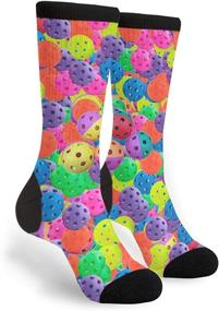 img 4 attached to Pickleball Novelty Socks: One Size Fits All for Women & Men