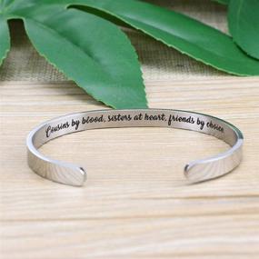 img 1 attached to Memgift Inspirational Bracelets: Encouraging Jewelry for Women, Perfect Birthday Gift
