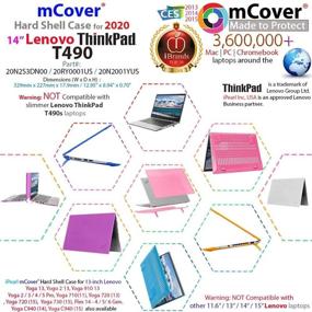 img 1 attached to 💙 mCover Hard Shell Case Blue - Lenovo ThinkPad T490 Series Laptop (2020)