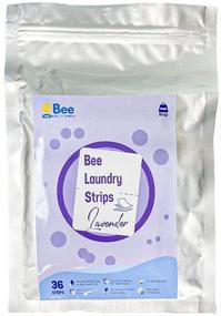 img 4 attached to 🐝 BEE Lavender Laundry Detergent Strips | Eco-Friendly & Organic Sheets | Dissolve in 30s | More Convenient for Family Members | 36 Strips