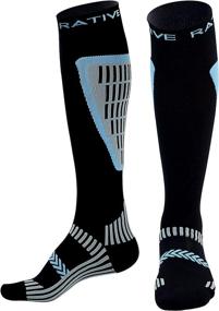 img 4 attached to 🧦 RATIVE Tube Compression Knee High Socks - Boost Blood Circulation for Men & Women in Running, Medical, Athletic, Maternity