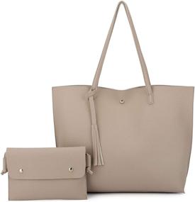 img 4 attached to 👜 K EYRE Leather Shoulder Bag - Women's Handbag with Spacious Capacity - Handbags & Wallets