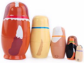 img 3 attached to 🌙 Moonmo Handcrafted Matryoshka Traditional Novelty & Gag Toys: Exquisitely Beautiful!