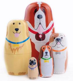 img 4 attached to 🌙 Moonmo Handcrafted Matryoshka Traditional Novelty & Gag Toys: Exquisitely Beautiful!