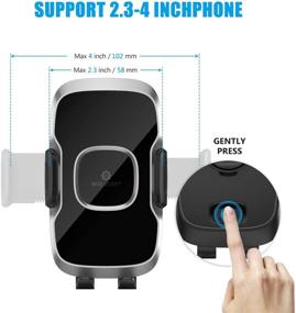 img 1 attached to 📱 WizGear Car Phone Mount (2 Pack): Swift-Grip Air Vent Holder for Any Smartphone with Twist Lock Base