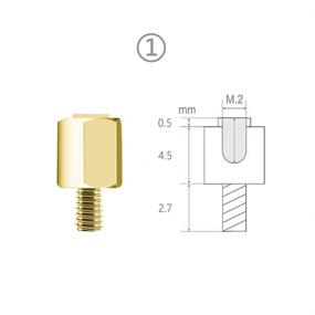 img 3 attached to 🔩 M.2 SSD Mounting Screws Set (20pcs) specifically for Asus, Gigabyte, ASRock, MSI Motherboards