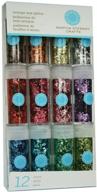 💫 sparkle and shine with martha stewart crafts iridescent glitter 12-pack: vintage leaf glitter logo