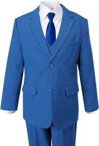 img 3 attached to Modern Black Dress Boys' Clothing and Suits & Sport Coats by Spring Notion