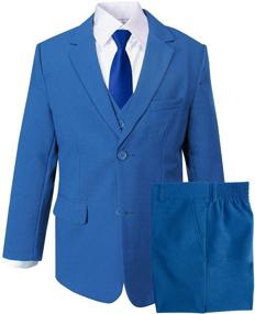 img 4 attached to Modern Black Dress Boys' Clothing and Suits & Sport Coats by Spring Notion