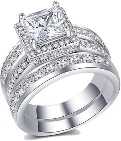 img 4 attached to Ювелирные изделия Ahloe Wedding Princess Engagement