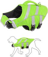 🐶 aofitee ripstop dog life jacket - reflective safety pet lifesaver with rescue handle, adjustable swimming vest for small medium large dogs логотип