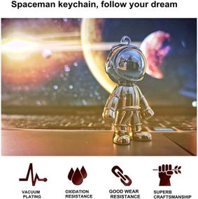 img 2 attached to Veilaeje Astronaut Keychains ，Spacemen Ring，Leather