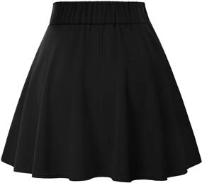 img 3 attached to 👗 Belle Poque Women's High Waist A-Line Pockets Skirt: Style and Versatility Combined