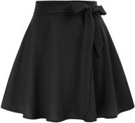 👗 belle poque women's high waist a-line pockets skirt: style and versatility combined logo