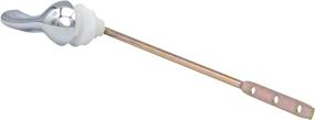 img 3 attached to 🚽 Toilet Handle Replacement Kit, Polished Chrome Finish Handle, Frontal Tank Lever Parts, Plastic Nut, Brass Plated Metal Arm, 8 Inch – Universal