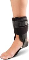 donjoy performance bionic stirrup ankle brace: ultimate medial/lateral support for volleyball, basketball, football, baseball, lacrosse - adjustable, low-profile rigid design ensures effective ankle immobilization logo