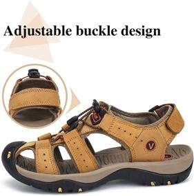 img 2 attached to Ultimate Comfort and Style: PAMRAY Sandals Athletic Fisherman Breathable – Find Your Perfect Outdoor Footwear