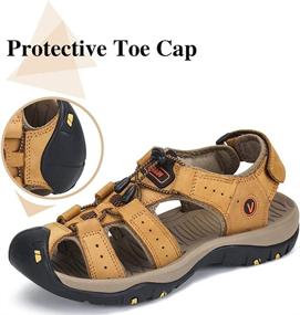 img 1 attached to Ultimate Comfort and Style: PAMRAY Sandals Athletic Fisherman Breathable – Find Your Perfect Outdoor Footwear