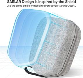 img 2 attached to 🎮 SARLAR Hard Carrying Case for Oculus Quest 2/Elite Version VR Gaming Headset - Travel-Friendly Storage Solution!