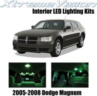 xtremevision интерьерный светодиод для dodge magnum 2005-2008 (7 штук) зеленый интерьерный светодиодный комплект средства для установки. логотип