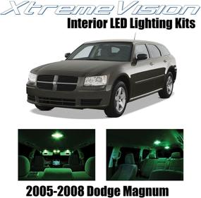 img 4 attached to XtremeVision интерьерный светодиод для Dodge Magnum 2005-2008 (7 штук) Зеленый интерьерный светодиодный комплект средства для установки.