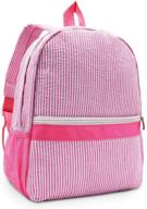 seersucker backpack kindergarten toddler bookbag backpacks logo