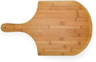 camco bamboo pizza peel and charcuterie board with handle - versatile serving tray for pizza, bread, fruit, vegetables, and cheese - (53000) логотип