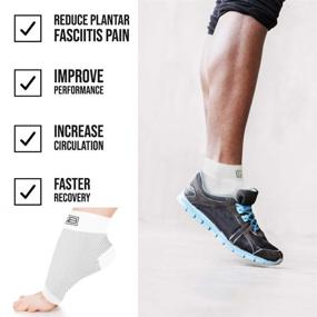 img 3 attached to 🧦 Go2Socks Arch Compression Support Sleeves: Small Size, Solid Black Relief Socks for Heel Spur, Gout, Neuropathy, Sports Injury in Men and Women