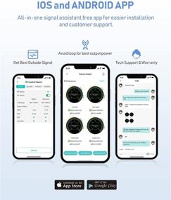 img 2 attached to 📶 Усилитель сигнала мобильного телефона HiBoost для дома, настройка мощности через приложение, идеально подходит для 1,500 кв. футов, совместим с Verizon, AT&T, T-Mobile, Sprint и другими, одобрено FCC.