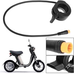 img 1 attached to 🛴 Waterproof Electric Scooter Thumb Throttle with Connector - E-Bike Speed Control Finger Throttle Accelerator for Electric Scooters and E-Bikes