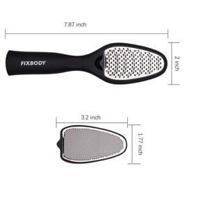 img 3 attached to 🦶 FIXBODY Pedicure Kit - 3-in-1 Replaceable Stainless Steel Foot Rasp File for Callus Removal, Dead Skin, Cracked Heels, Feet Scrubbing, and Corn Eradication