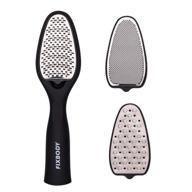 🦶 fixbody pedicure kit - 3-in-1 replaceable stainless steel foot rasp file for callus removal, dead skin, cracked heels, feet scrubbing, and corn eradication logo